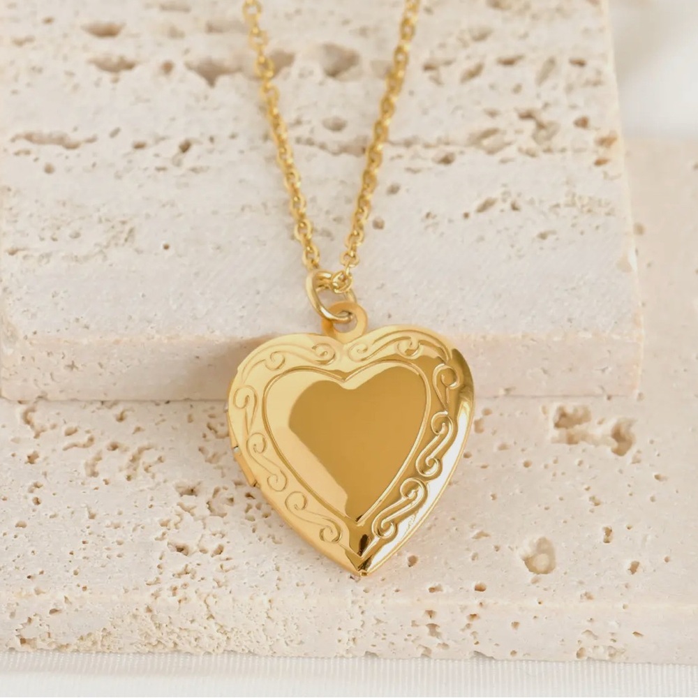 Heart of gold locket